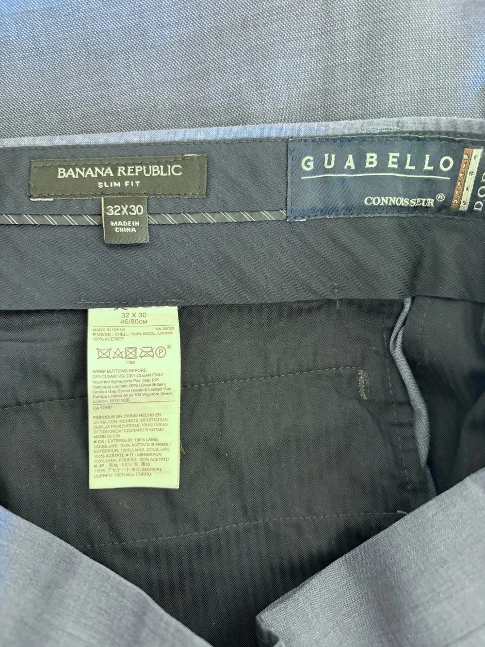 Banana Republic Navy Men’s Classic Slim Fit Two-Piece Suit | 40S